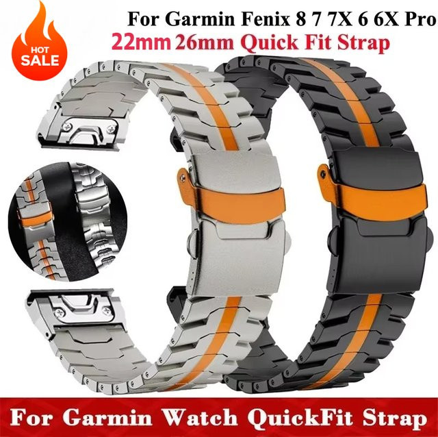 FancyWrist Uhrenarmband Titan, Edelstahl, Silber - Bild 1