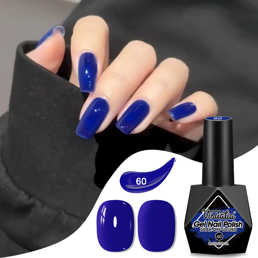 Visuatia Nagelgel Rosenrot, Glänzend, 8 ml, Damen - Bild 2