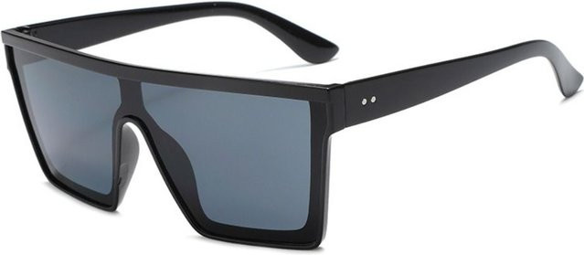 Yiran Health & Beauty Sonnenbrille, Square, Unisex, Kunststoff, Schwarz - Bild 1