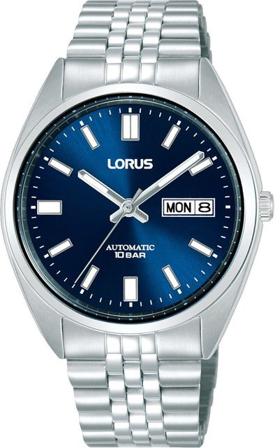 Lorus Armbanduhr Automatik, Edelstahl, Schwarz, 39 mm, Herren - Bild 1