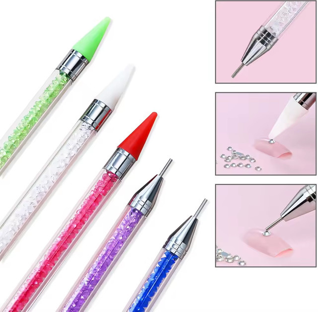 LULAA Doppelseitiger Buntstift, Strass-Pflücker für Nagelkunst - Bild 1