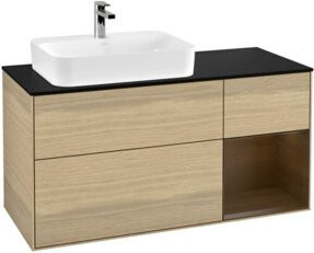 V&B Waschtischunterschrank Finion Wandbeleuchtung in Beige, Breite: 120 cm, Tiefe: 50,1 cm, Höhe: 50,1 cm - Bild 1