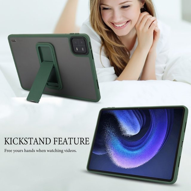 Stoßfeste Tablet-Schutzhülle für Xiaomi Pad 7, Pad 7 Pro, Mi Pad 6, Pad 6 Pro, SE und Redmi Pad 2 mit Standfunktion in Blau oder Grün - Bild 1