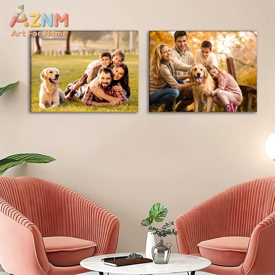 Personalisierter Leinwand-Kunstdruck von Kayou als Wanddekoration für Fotos, Cartoons, Haustiere oder Hochzeiten - Bild 4