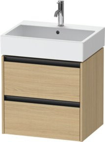 Duravit Waschtischunterschrank Ketho.2 in Ei Nat, Farbe Beige, wandhängend, B/T: 58,4 x 46 cm - Bild 1
