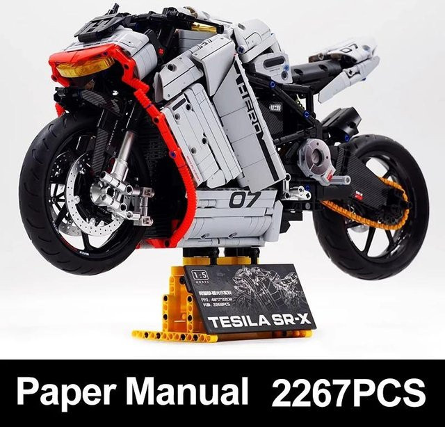 Linyi toy car Motorrad Technik 1:5, Modellbausteine, ab 14 Jahren - Bild 1