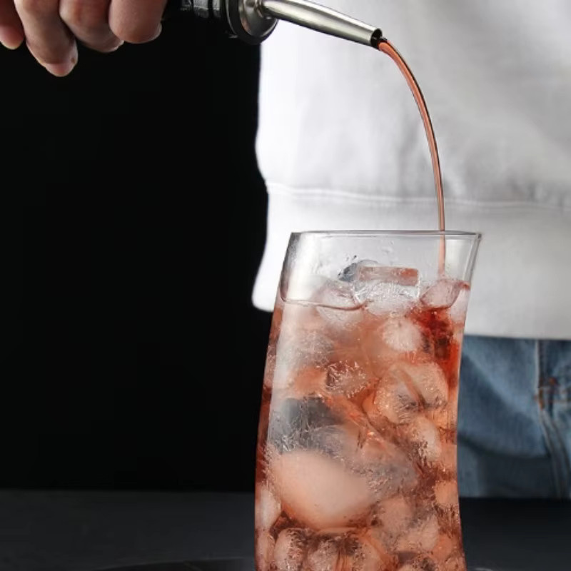 Edelstahl Flaschenausgießer in Silber für Wein, Spirituosen und Schnaps - Bild 3