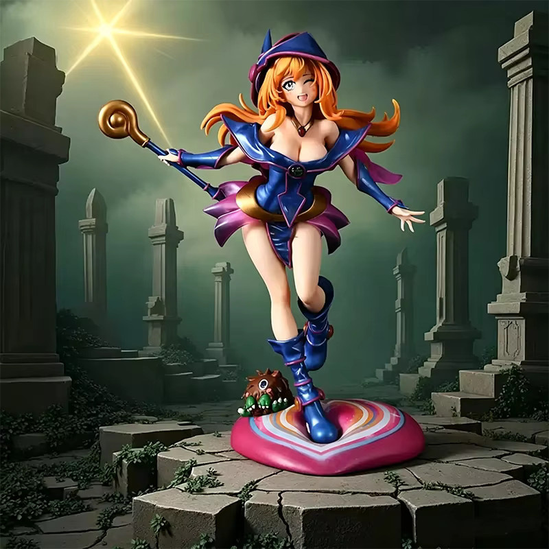 Bandai Yu-Gi-Oh!, Dunkle Magierin, Anime-Sammelfigur, PVC-Modell - Bild 4