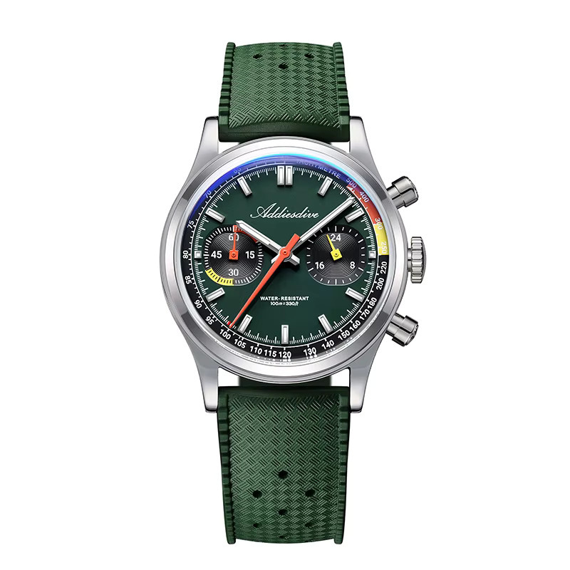 ADDIESDIVE Chronograph, Quarz, Edelstahl, Kautschuk, 38 mm, Herren - Bild 6