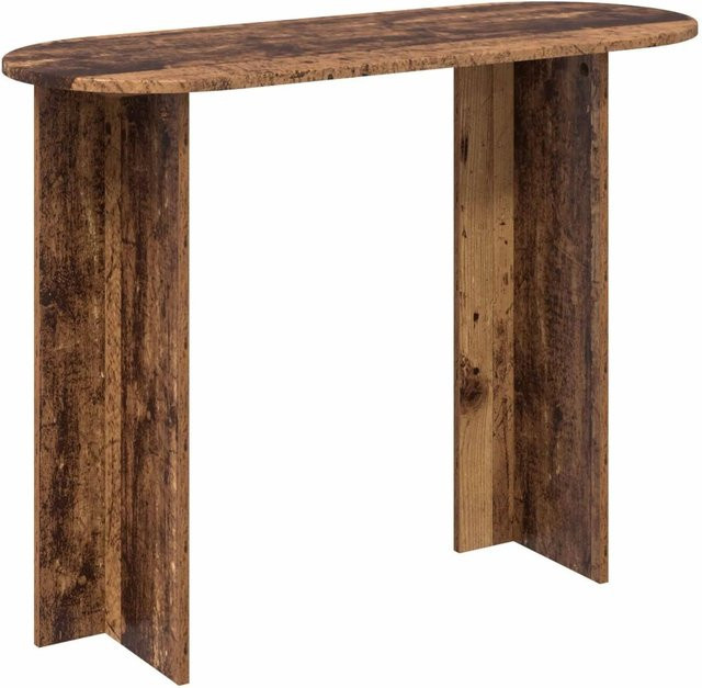 vidaXL Konsolentisch aus Holzwerkstoff in Altholz-Optik, Braun, B/T/H: 100 x 39,5 x 75 cm - Bild 1