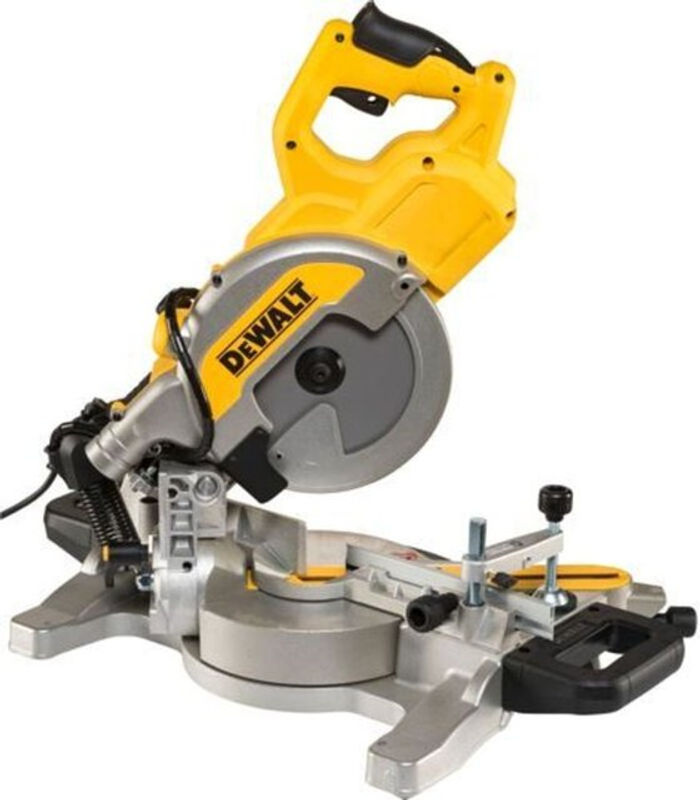DeWalt DWS777-QS Zug-Gehrungssäge mit 1800 W und 216 mm Sägeblatt in Gelb - Bild 3