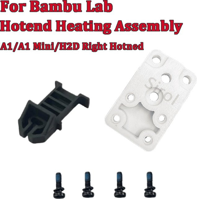 Bambu Lab Hotend Heizblock Zirkonia H2D Rechtsmontage-Kit für A1 und A1 Mini - Bild 1