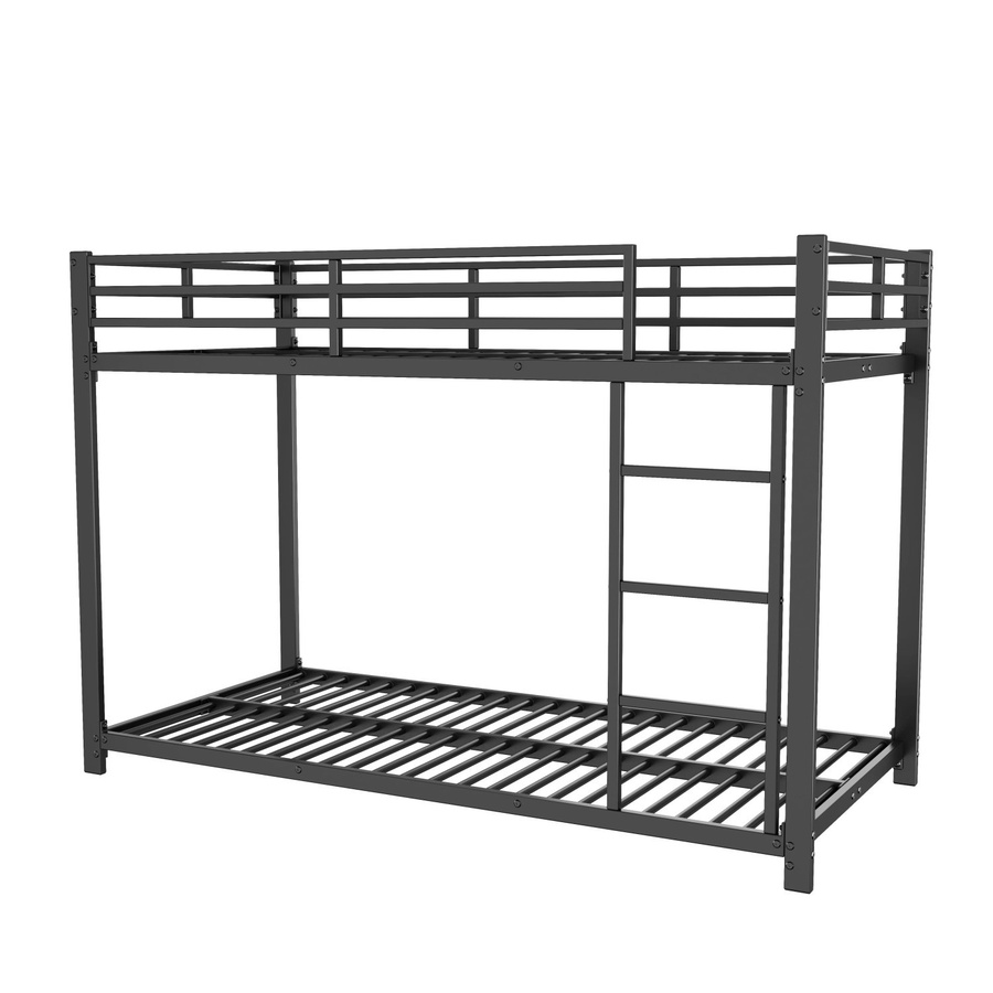 okwish Etagenbett aus Metall für Kinder in Schwarz, B/T/H: 90 x 200 x 140 cm - Bild 2