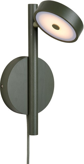 Good&Mojo Okinawa LED-Wandleuchte in Grün aus Eschenholz, dimmbar und verstellbar - Bild 1