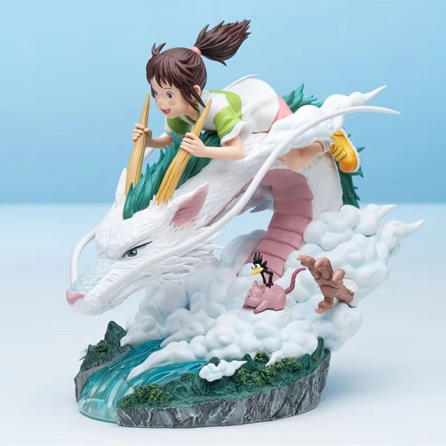 Bandai Anime Figur Ogino Chihiro und Nigihayami Kohakunushi aus Spirited Away als PVC Sammelfigur in Mehrfarbig - Bild 1