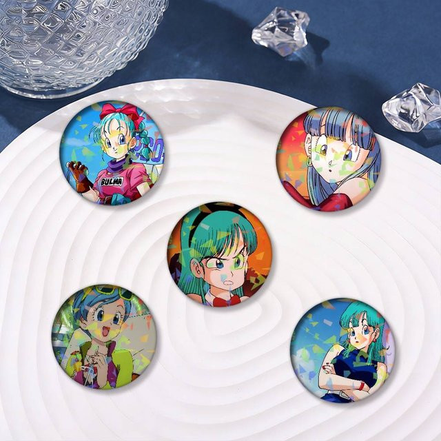 Dragon Ball Bulma Laser-Abzeichen Brosche, Bunt, Kinder - Bild 1