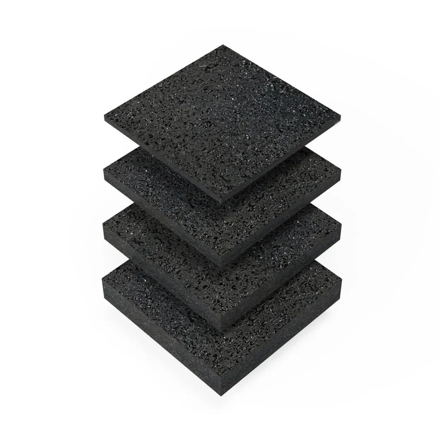 Bauheld Terrassenpads aus Kunststoff in Schwarz, 55 Stück, B/T/H: 9,0 x 9,0 x 0,8 cm - Bild 2