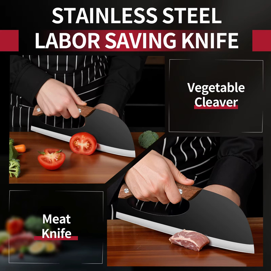 PLYS Chef Knife mit Holzgriff und Messerabdeckung - Bild 2