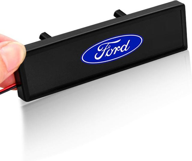LED Kühlergrill Emblem Badge für Ford Mustang in Schwarz - Bild 1