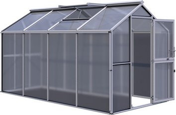 KGT Gewächshaus Galant IV in Anthrazit-Grau mit 8,8 m² Fläche und 10 mm HKP, B/L/H: 2,16 x 4,08 x 2,38 m - Bild 5