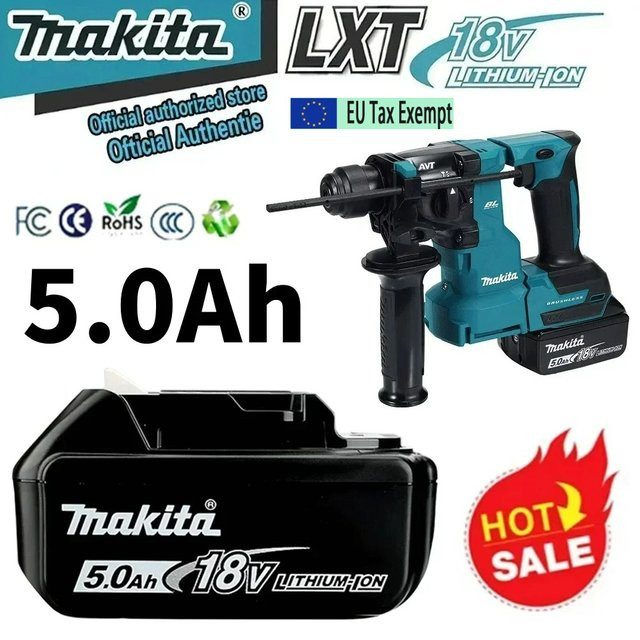 Makita Ersatz Lithium-Ionen-Akku 18V 5Ah in Schwarz für DHR183 und weitere Modelle - Bild 1