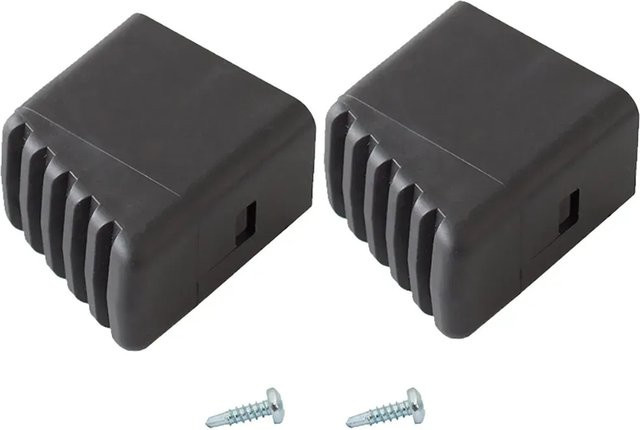 Krause Fußkappen für Haushaltsleitern in Schwarz, Breite: 20 mm, Höhe: 33 mm - Bild 1