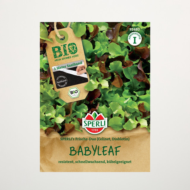 Sperli Babyleaf SPERLI's Frische Duo Bio Saatband für Garten und Balkon - Bild 1