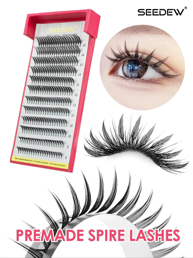 SEEDEW Comic Spire Lashes Manga-Wimpernverlängerung, Black, Unisex - Bild 4