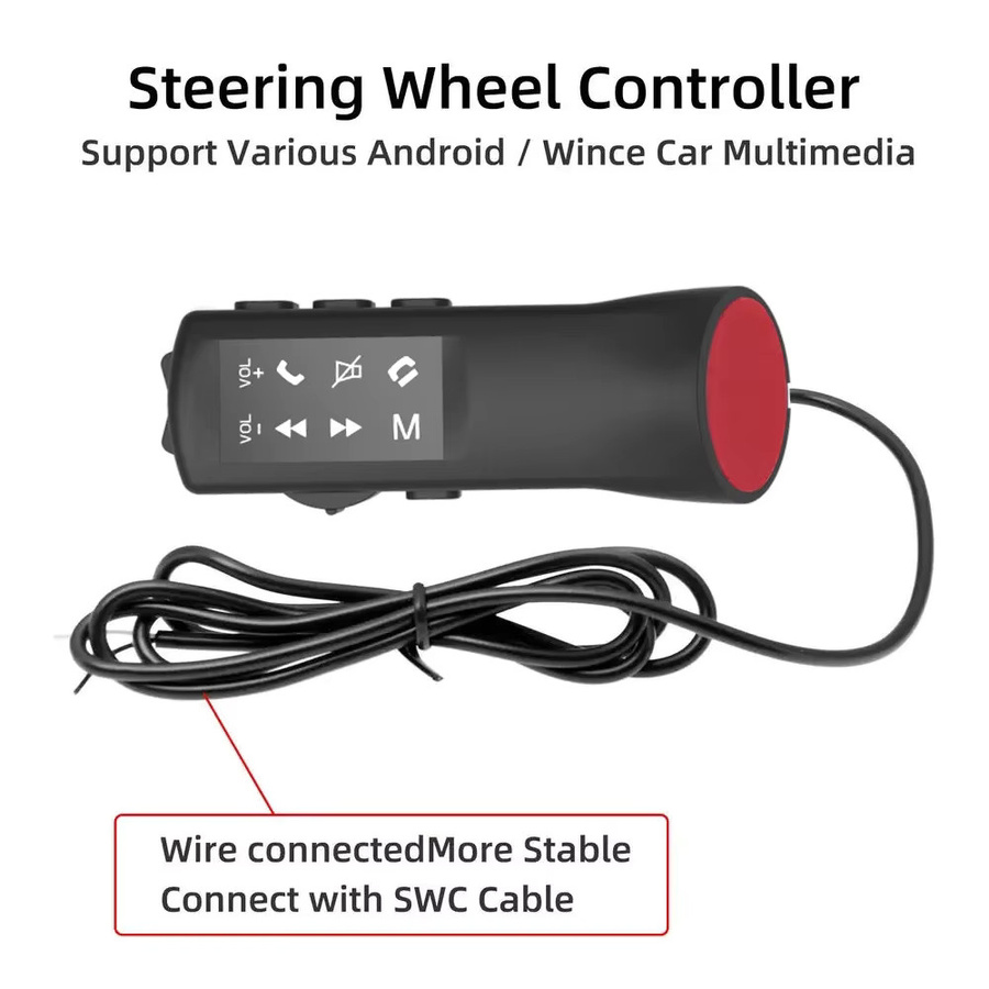 NAVIFANS Universal Auto Lenkrad Fernbedienung mit 8 Tasten für Android Radio und Navigation, Schwarz - Bild 3