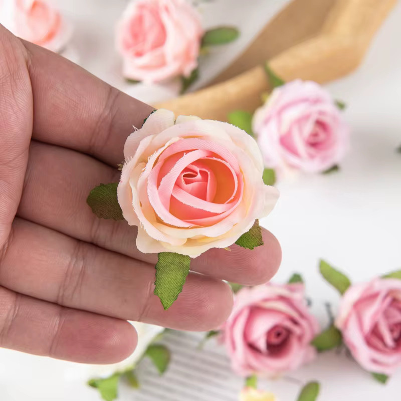 Künstliche Seidenrose von XIAOYINMO in Mehrfarbig für Tischdekoration, Hochzeiten und Partys - Bild 3