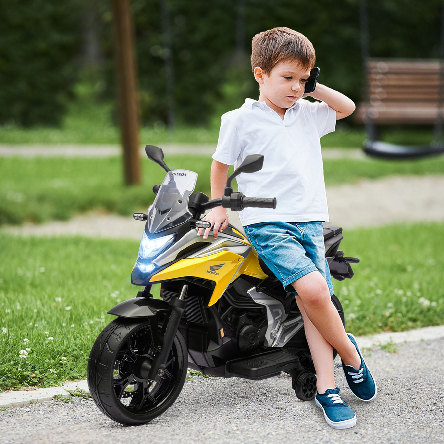 AIYAPLAY Elektro Kindermotorrad, Gelb, ab 3 Jahre - Bild 2