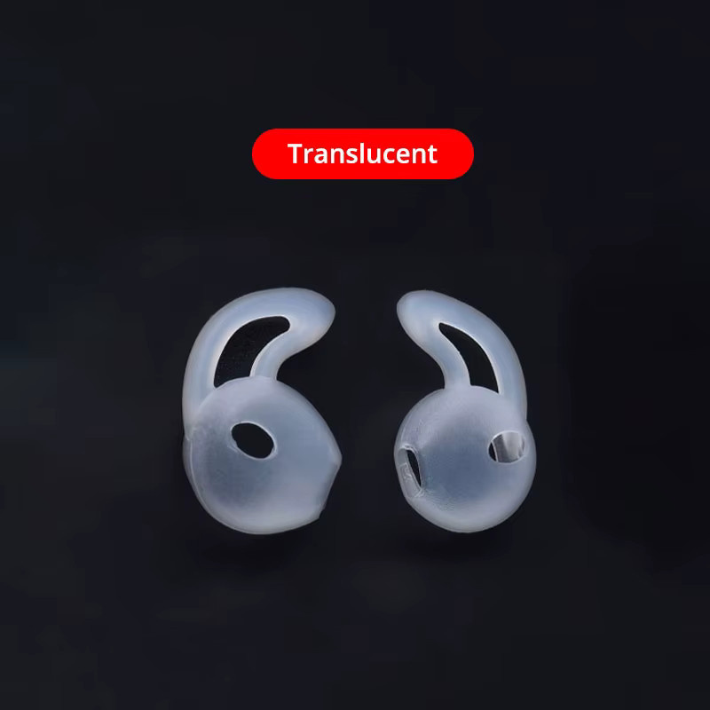 EARDECO Silikon-Ohrstöpsel Schutzhüllen für Kopfhörer in Transparent, 1 Paar - Bild 4