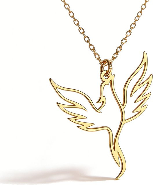 PHOENIX Halskette Edelstahl, Gold, Damen - Bild 1
