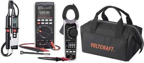 Voltcraft Messgeräteset Industrie VC-12884330+VC-8466760 mit Datenlogger in Schwarz, CAT III 1000 V - Bild 1