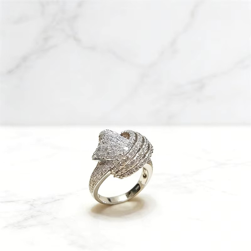 Ring Silber, Zirkonia, Damen, Hochzeit, Verlobung - Bild 3
