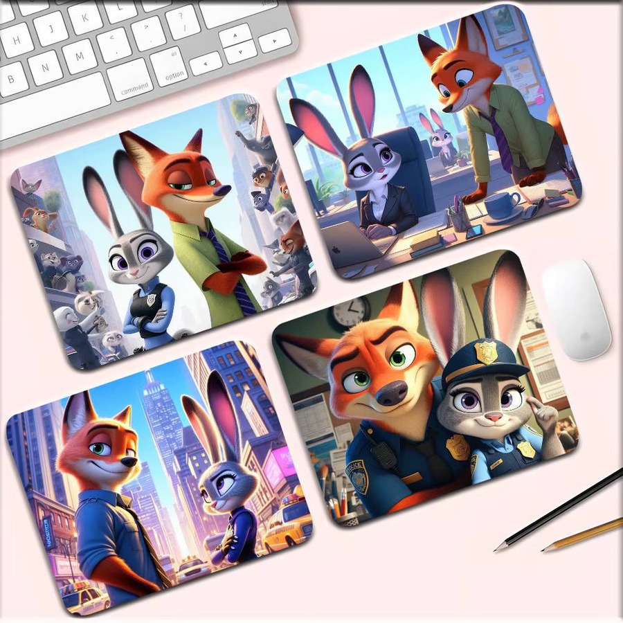 Mesuca Zootopia 2 Mauspad Cartoon Design rutschfest, Multicolor - Bild 2