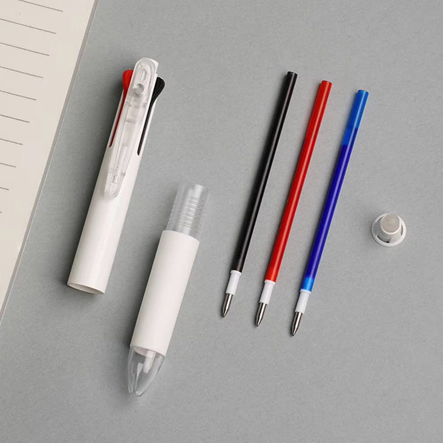 MROOFUL 3-in-1 löschbares Gelstift-Set mit 0,5 mm Mine in Schwarz, Blau und Rot inklusive Nachfüllungen und waschbarem Griff - Bild 3