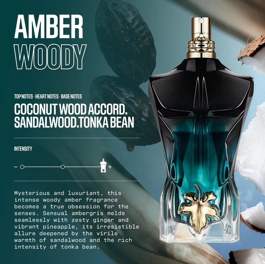 Jean Paul Gaultier Le Beau Le Parfum Eau de Parfum, 125 ml, Herren, Holzig, Tonkabohne, Sandelholz - Bild 2