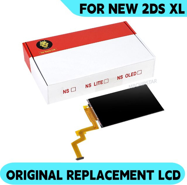 MBCHIPSTAR Neuer Oberer LCD-Bildschirm für New 2DS XL / LL als Display-Panel Reparaturteil und Gaming-Zubehör - Bild 1