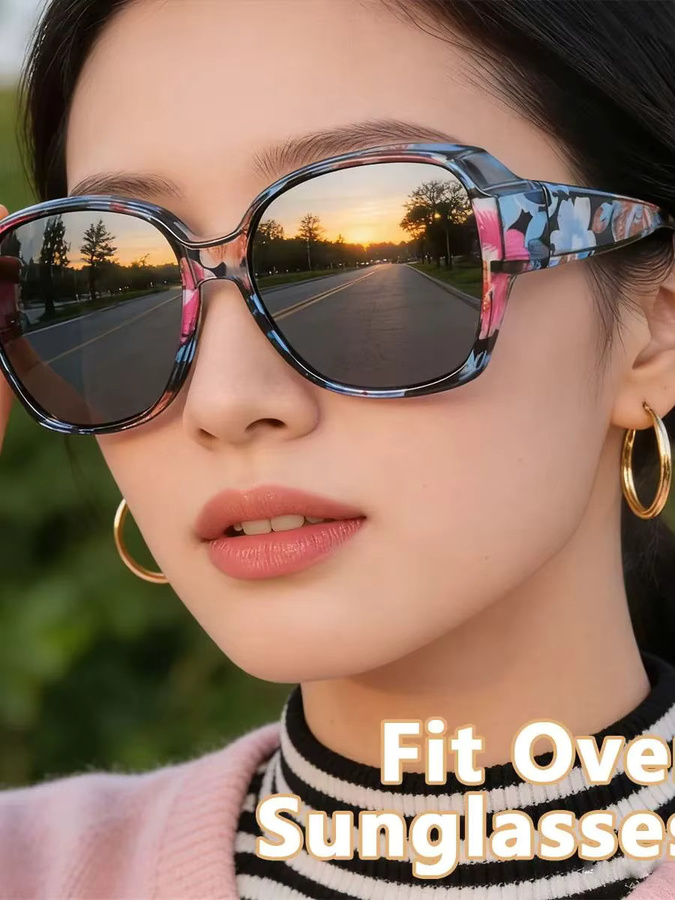 VOPHA Fitover-Sonnenbrille, Vollrand, multicolour, Unisex, Kunststoff - Bild 4