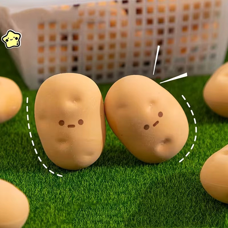 Kreativer Radiergummi in Kartoffelform für Kinder und Hausaufgaben - Bild 2