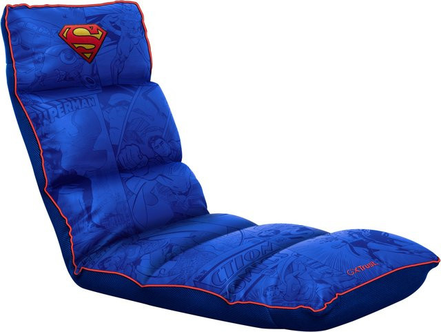 TRUST Rayzee Superman GXT718SM Gaming-Stuhl in Blau mit Metallrahmen und Kunstleder - Bild 1