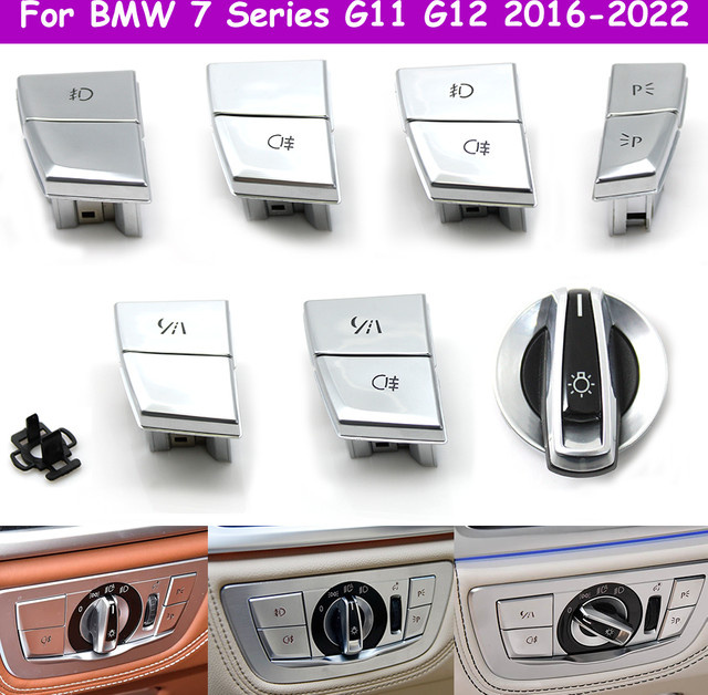 TNAI Auto Scheinwerfer Schalter Drehknopf für BMW 7er 2016-2022 - Bild 1