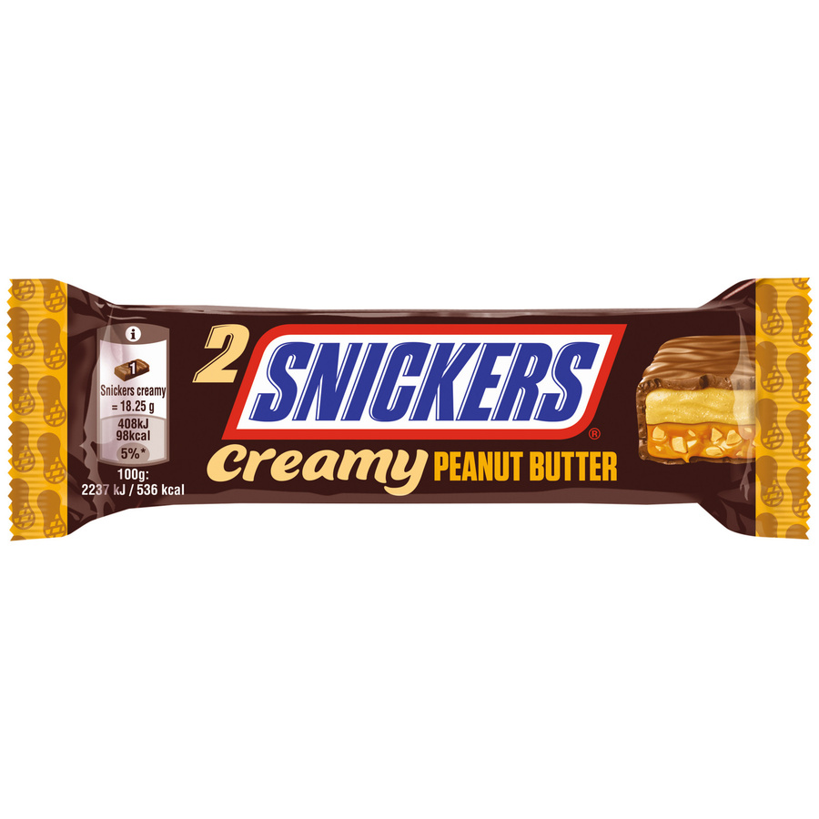 SNICKERS Schokoriegel Duo Creamy Peanut Butter 24 g - Bild 2