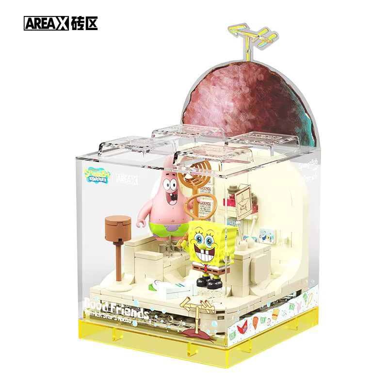 AREA-X Spongebob Bausteine Diy Box Patrick Star Krusty Krab Modell - Bild 3