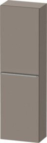 Duravit Halbhochschrank D-Neo in Grau Matt, 1 Tür mit 4 Regalböden, Wandmontage, B: 40 cm, T: 24 cm, H: 132 cm - Bild 1