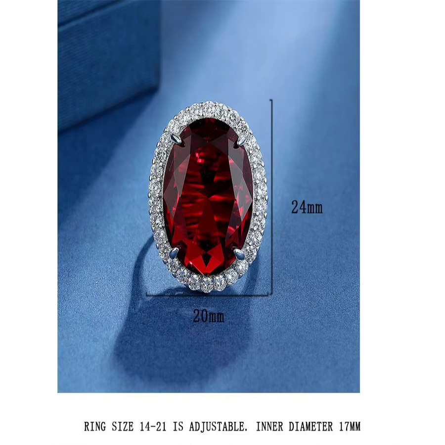 suyixian Ring 925 Silber, Zirkonia - Bild 5