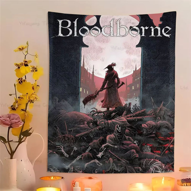 Bunter Hippie Wandteppich mit Blumenmuster als Wandbehang für dein Wohnheim oder zur Wanddekoration, Multicolor, Breite: 60 cm, Höhe: 60 cm - Bild 5