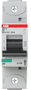 ABB S801S-D8 Leitungsschutzschalter 8A 230V Grau - Bild 1