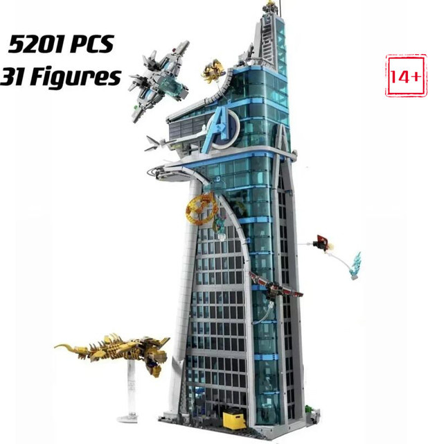 Hot Toys Superhelden-Bausteine Rache-Turm-Modell, 5201 Teile, ab 14 Jahre - Bild 1